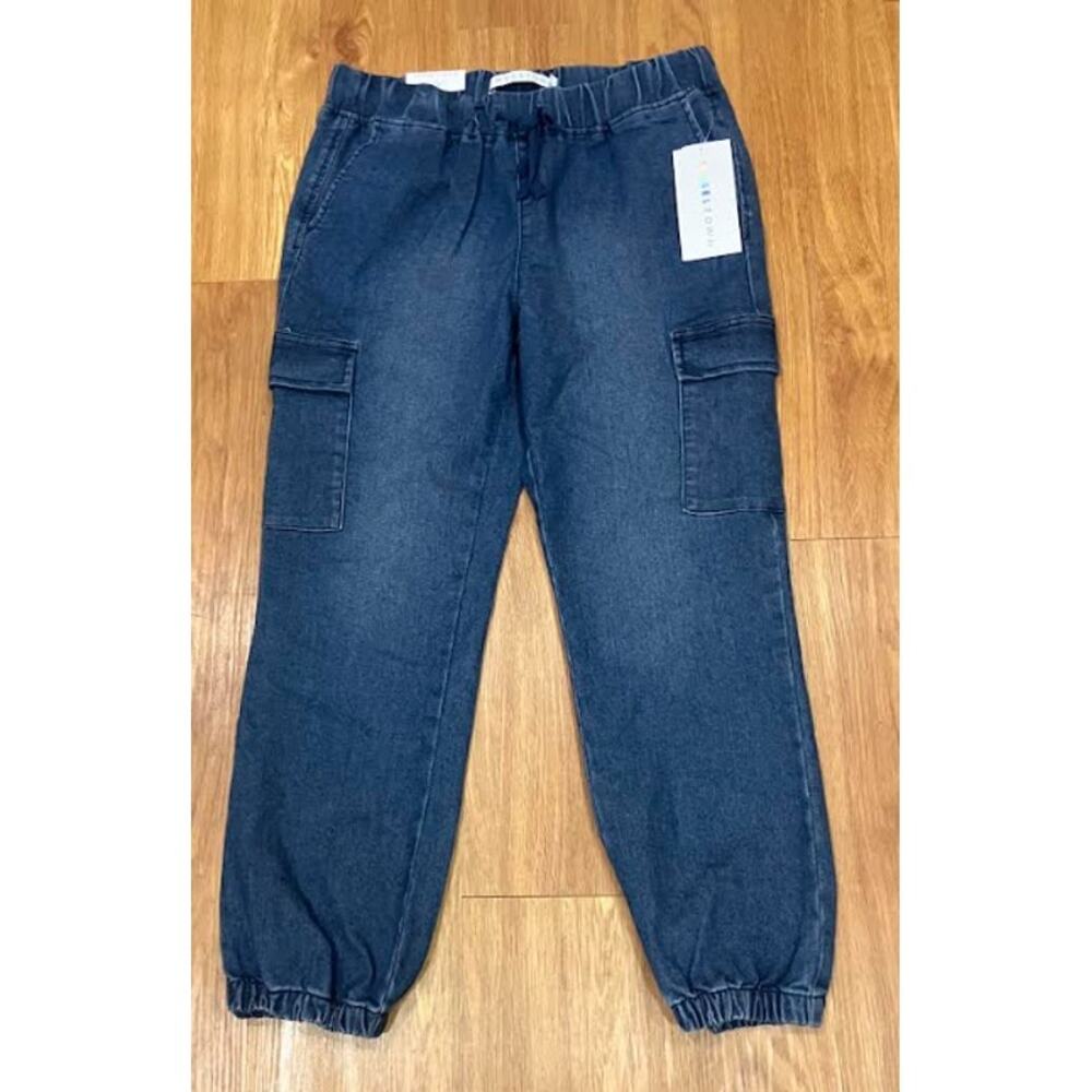 Tinseltown Juniors' High Rise Sporty Utility Jogger Pants M